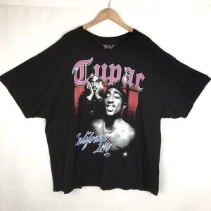 Tupac California Love Graphic T-Shirt Women’s Size 3X Black 2Pac Shakur Rap Tee